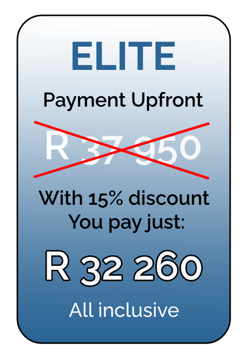 Fees: ELITE Track Upfront R32260 Fees: ELITE Track Upfront R32260
