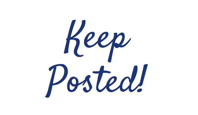 Keep posted Keep posted