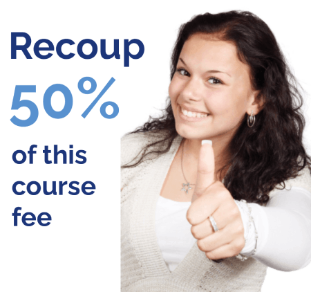 Recoup 50% of this course fee