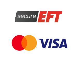 EFT and Master/Visa logos EFT and Master/Visa logos
