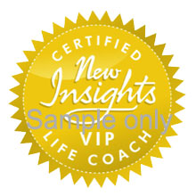New Insights certified coach (VIP) identifier