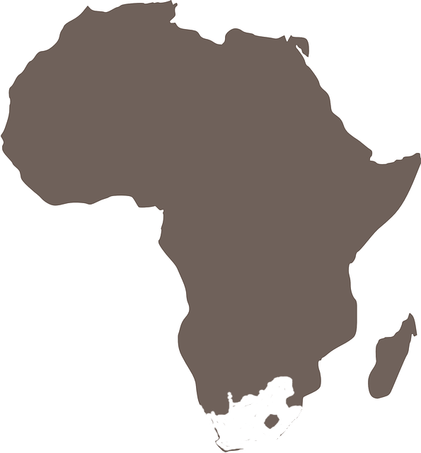 Africa outline excluding SA Africa outline excluding SA