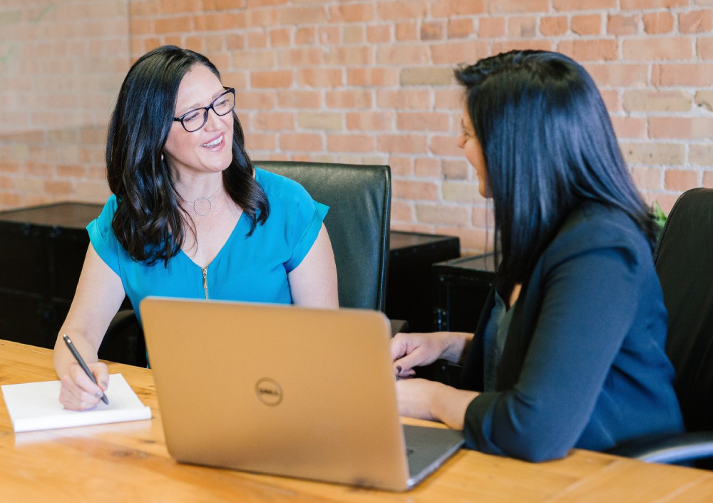 life coaching session with two women life coaching session with two women