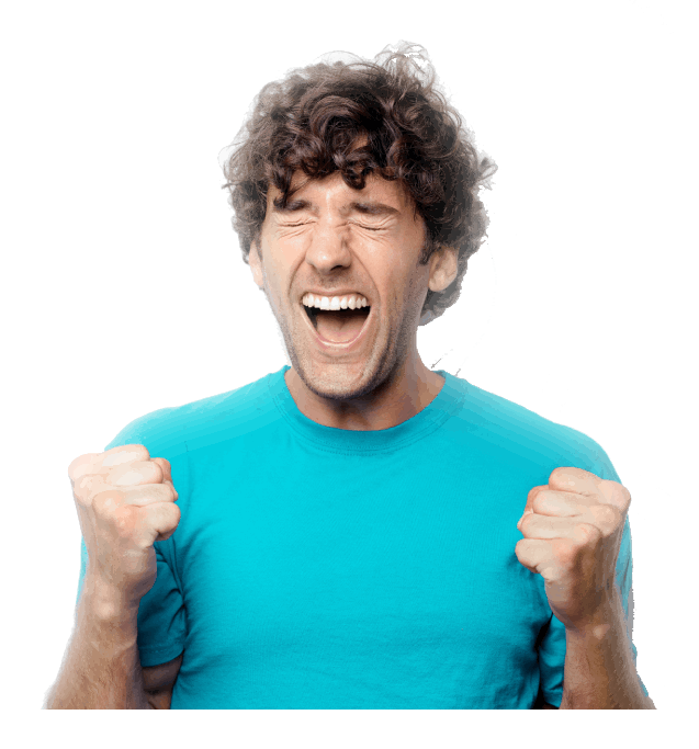 Excited man Excited man