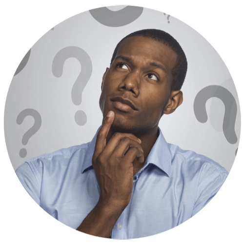 man thinking round man thinking round