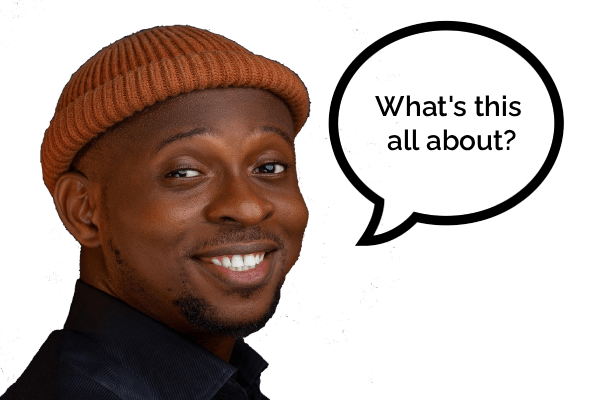 smiling man and speech bubble smiling man and speech bubble