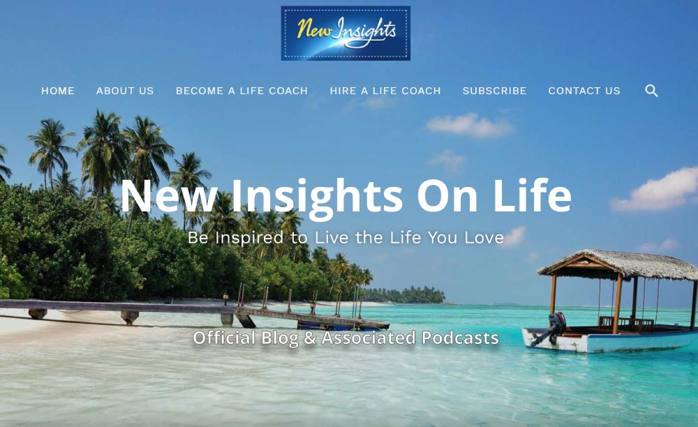 New Insights On Life Blog home page