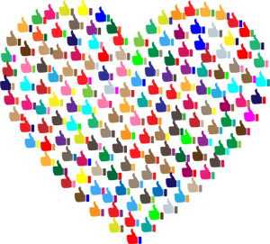 Heart thumbs up